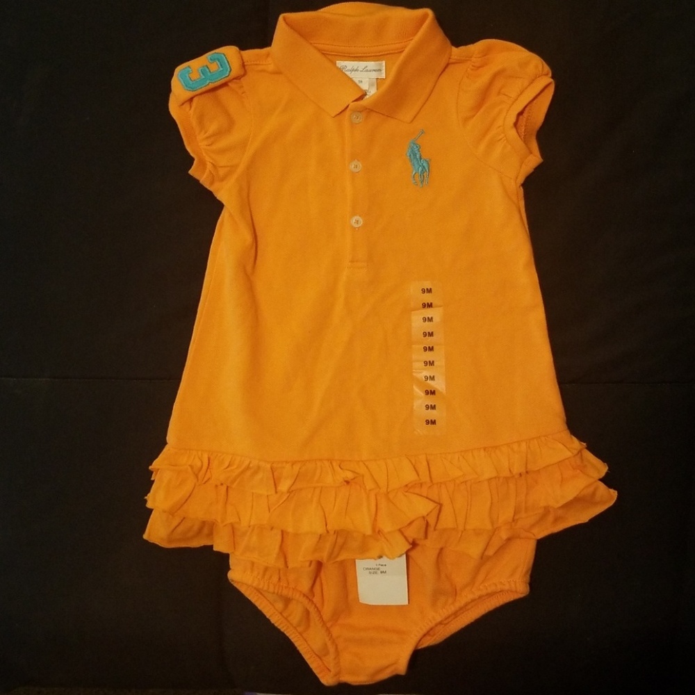 3 Ralph Lauren baby dresses 9mo.
